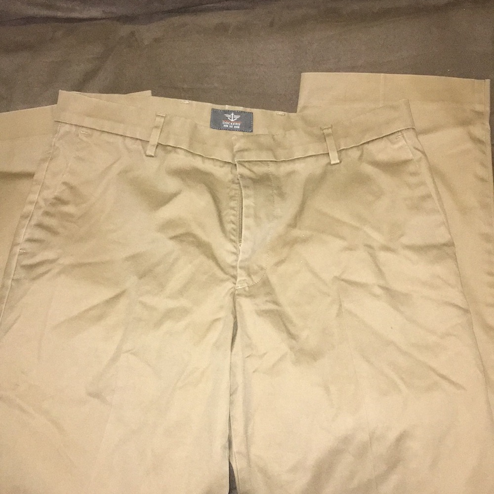 Tan docker dress pants